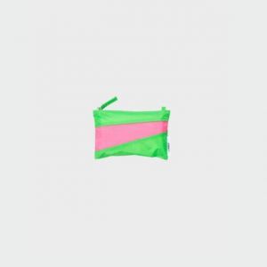 THE NEW POUCH Greenscreen & Fluo Pink SMALL